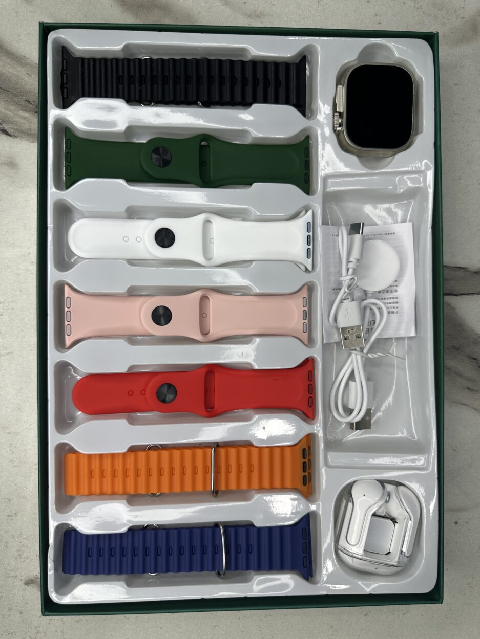 Buy Crown S300 Ultra 2 Smart Watch With Earpods And 7+1+1 Straps At Best Price In Pakistan - Qureshi Products